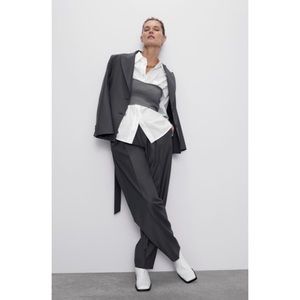 Knit Strapless Crop Top